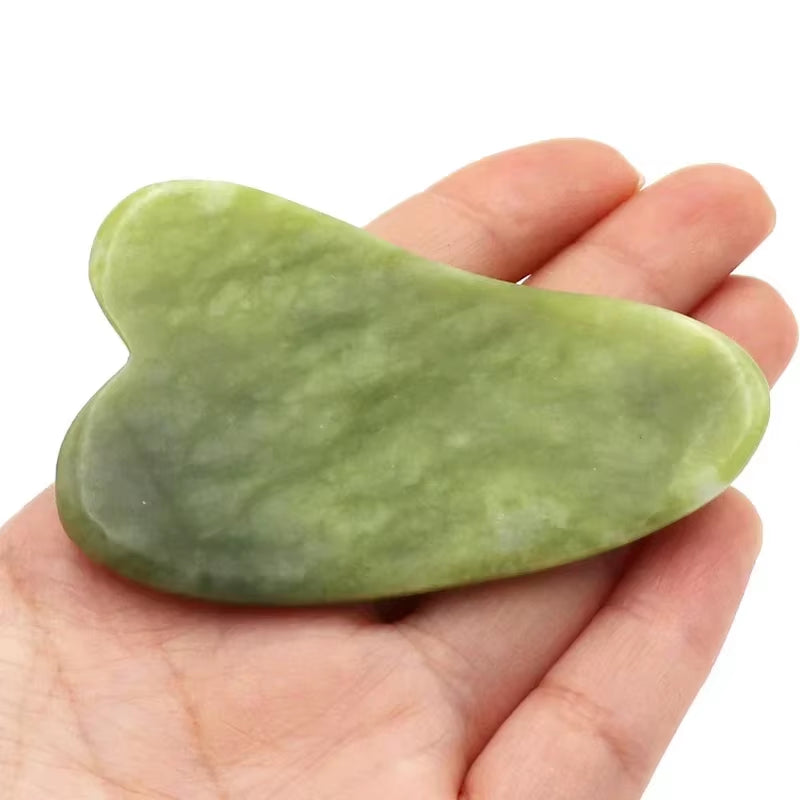 Natural Jade Roller Guasha Skin Scraper Facial Set Stone Firming Face Anti-Aging Puffy Eyes Massager Neck anti Wrinkle